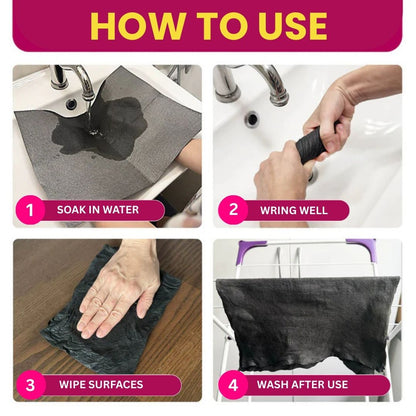 Magic Microfiber Cleaning Cloth (5-Pack)